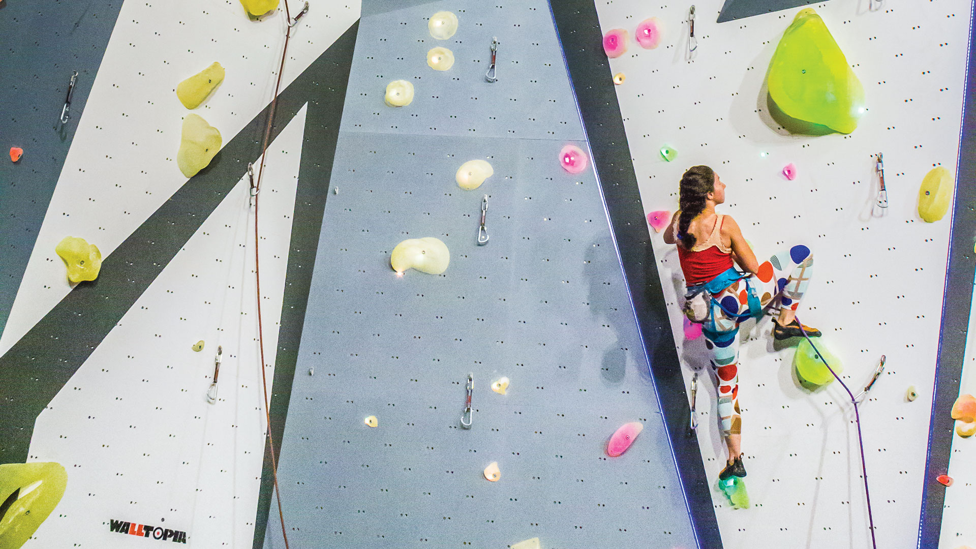 Walltopia lead climbing course